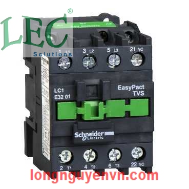 Khởi động từ LC1E1801R6 - 3P CONTACTOR TESYS E 1NC 7,5KW 440VAC