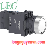 Nút đèn pha bằng đèn pha - Trắng - 380V AC - 1NO - XA2EW31Q1