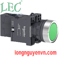 Nút đèn pha - Green - 380V AC - 1NO - XA2EW33Q1