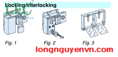 59344 - Padlocking of O/C circuit breaker buttons (padlock supplied by customer) (fig. 3)