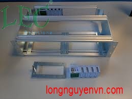 IEC/DIN 34862 19” Rack with female mating voltage/current and I/O blocks unassembled.