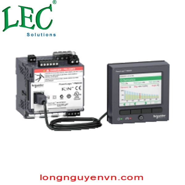 PowerLogic PM8000 - PM8214 LV DC - Đồng hồ đo gắn ray DIN + Màn hình từ xa - int.