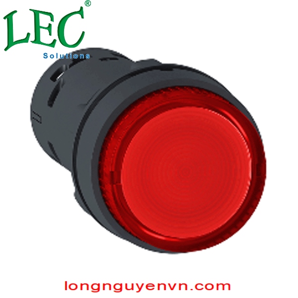 Nút nhấn có đèn LED điện áp 24Vdc, N/O, màu đỏ - XB7NW34B1