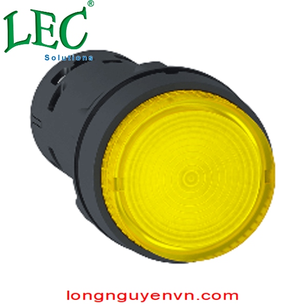 Nút nhấn có đèn LED điện áp 24Vdc, N/O, màu vàng - XB7NW38B1