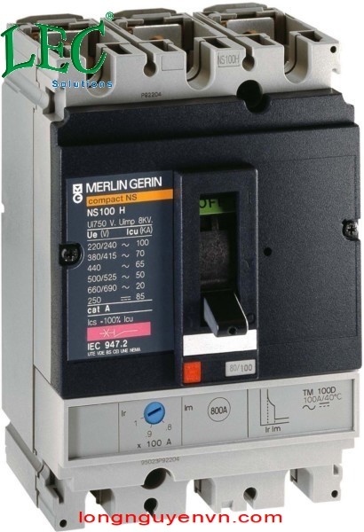 Aptomat MCCB 29670 NS100H 3P 100A 70kA